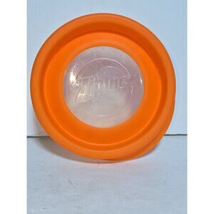 Ziploc VersaGlass Food Storage Container Round 13 oz Orange Lid Bormioli Rocco